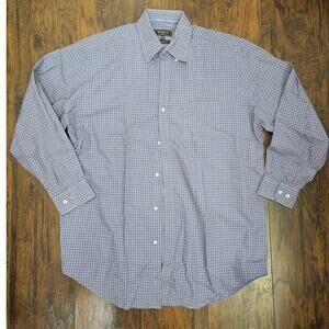 Bobby Jones Collection Size XL 16.5-17 Blue Plaid Button up